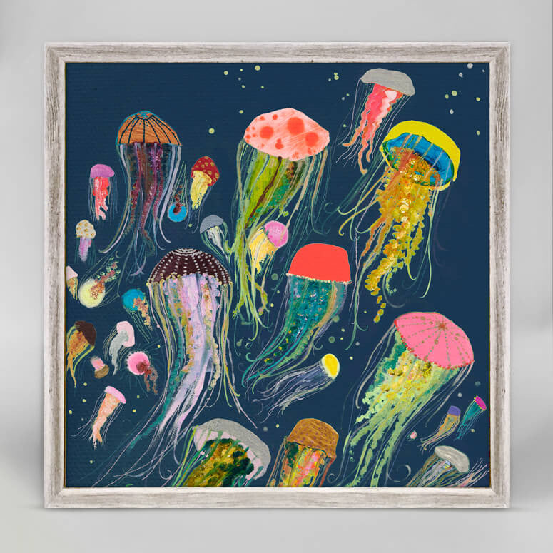 Floating Jellyfish Mini Canvas