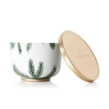 Frasier Fir Candle Tin with Gold Lid