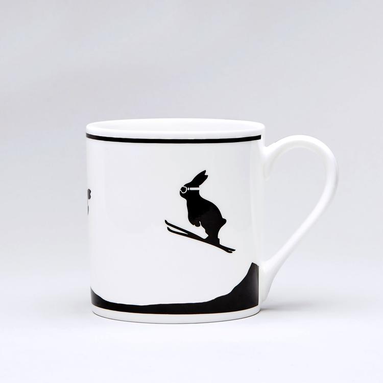 Ski Jumping Rabbit Mug