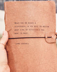Jane Goodall Leather Journal