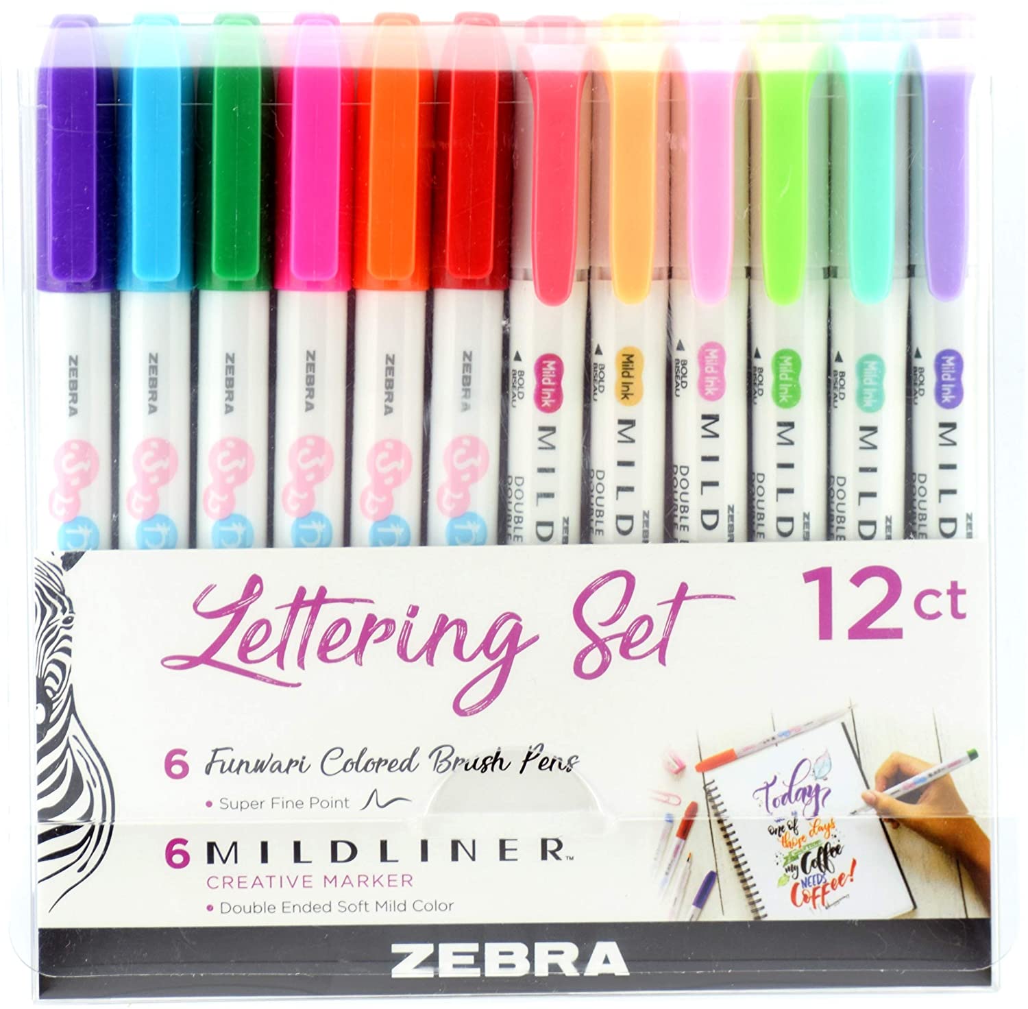 Zebra Lettering Pen Set