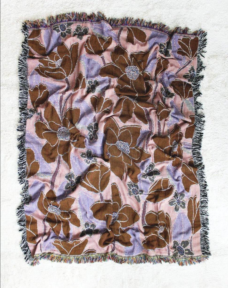 Magnolias Tapestry Throw Blanket