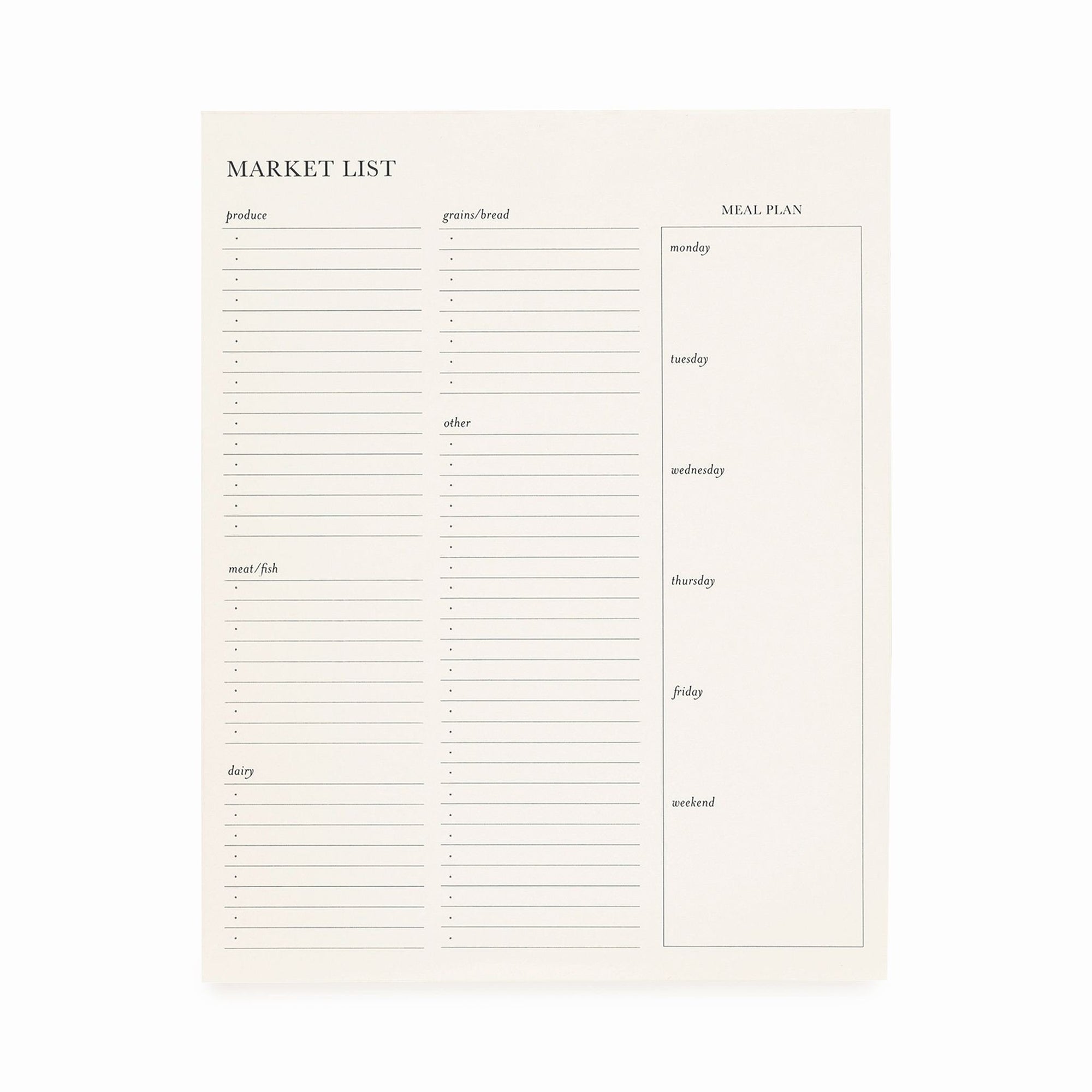 Market List