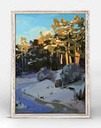 Snowy Pines Mini Canvas