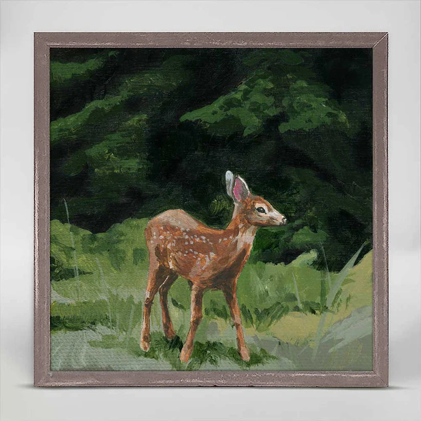 Woodland Life Fawn Mini Canvas