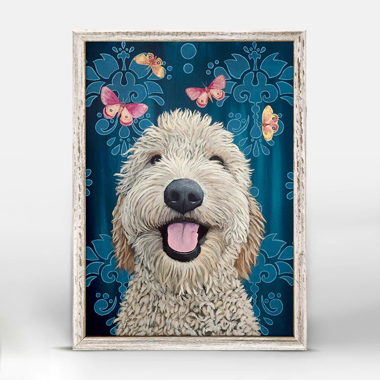 Happy Dog Mini Canvas
