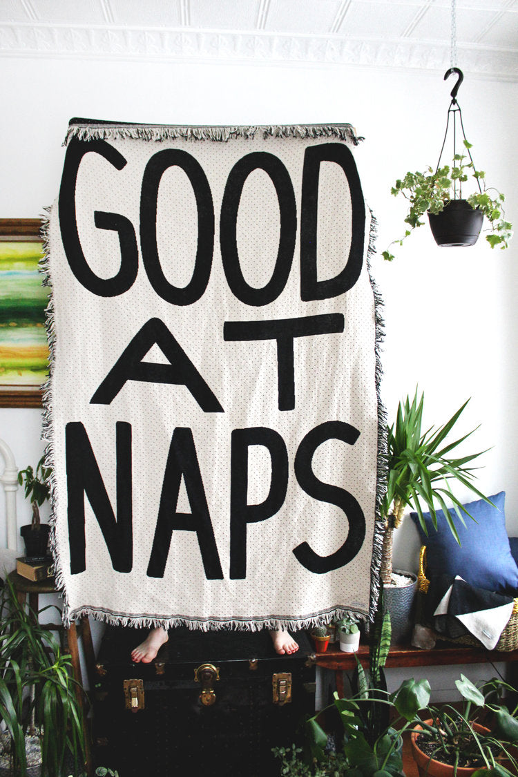 Good at Naps Throw Blanket