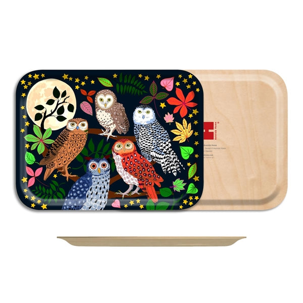 Night Owls Small Serving Tray