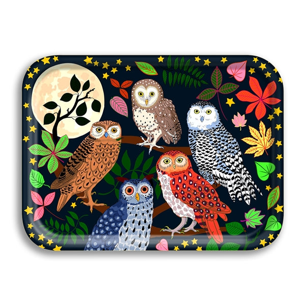 Night Owls Small Serving Tray