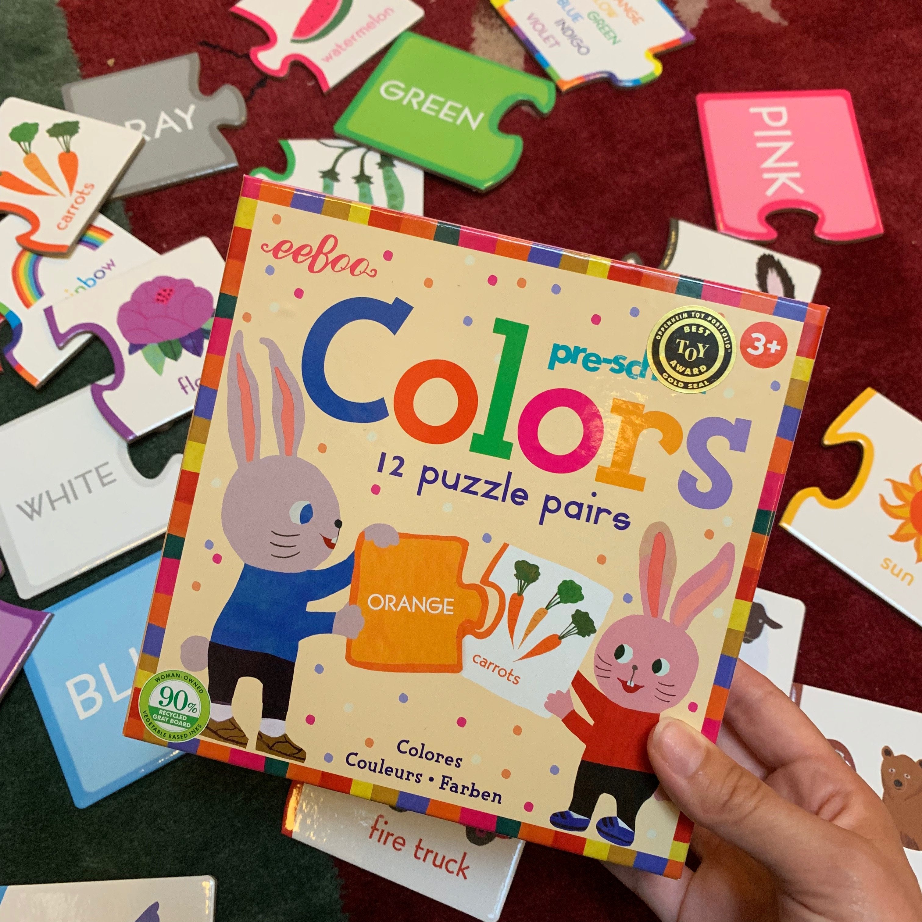 Preschool Colors Puzzle Pairs