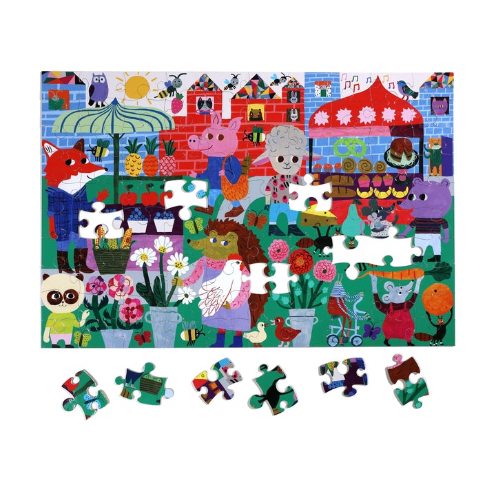 Green Market 100 Piece Puzzle