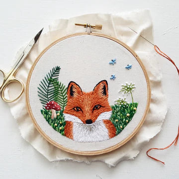 Red Fox Embroidery Kit