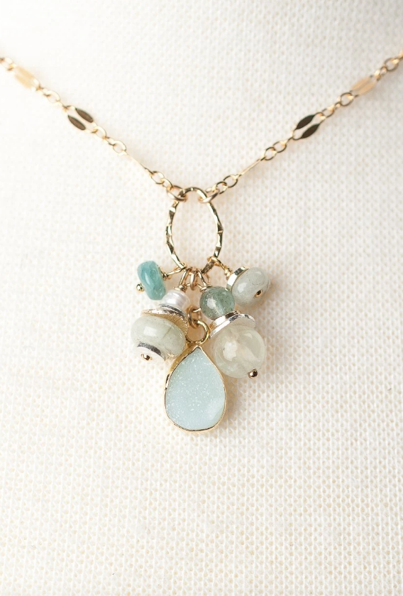 Serenity Short Cluster Necklace