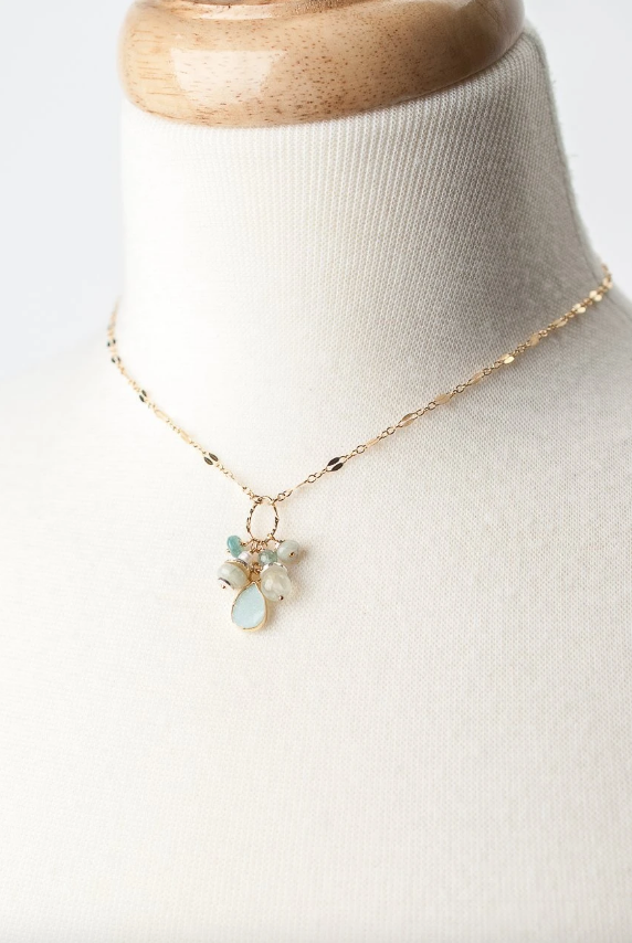 Serenity Short Cluster Necklace