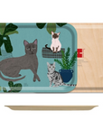 Cats Small Birchwood Tray