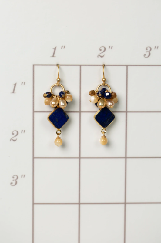 Starry Night Cluster Earrings