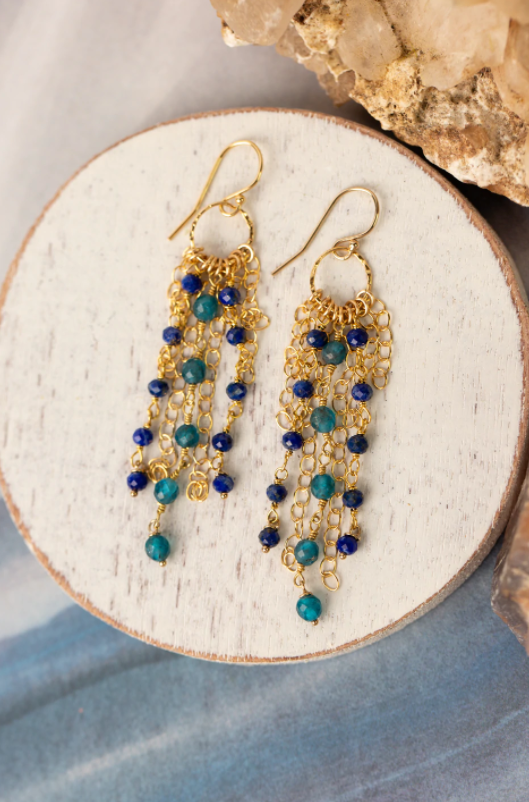 Starry Night Fringe Earrings