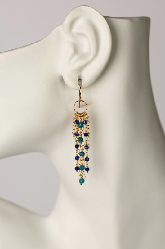 Starry Night Fringe Earrings