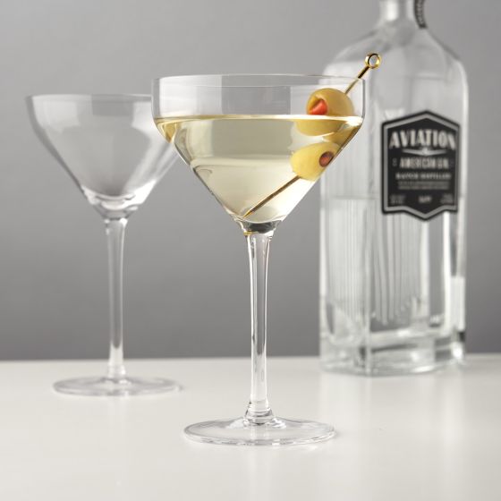 Angled Martini Glasses