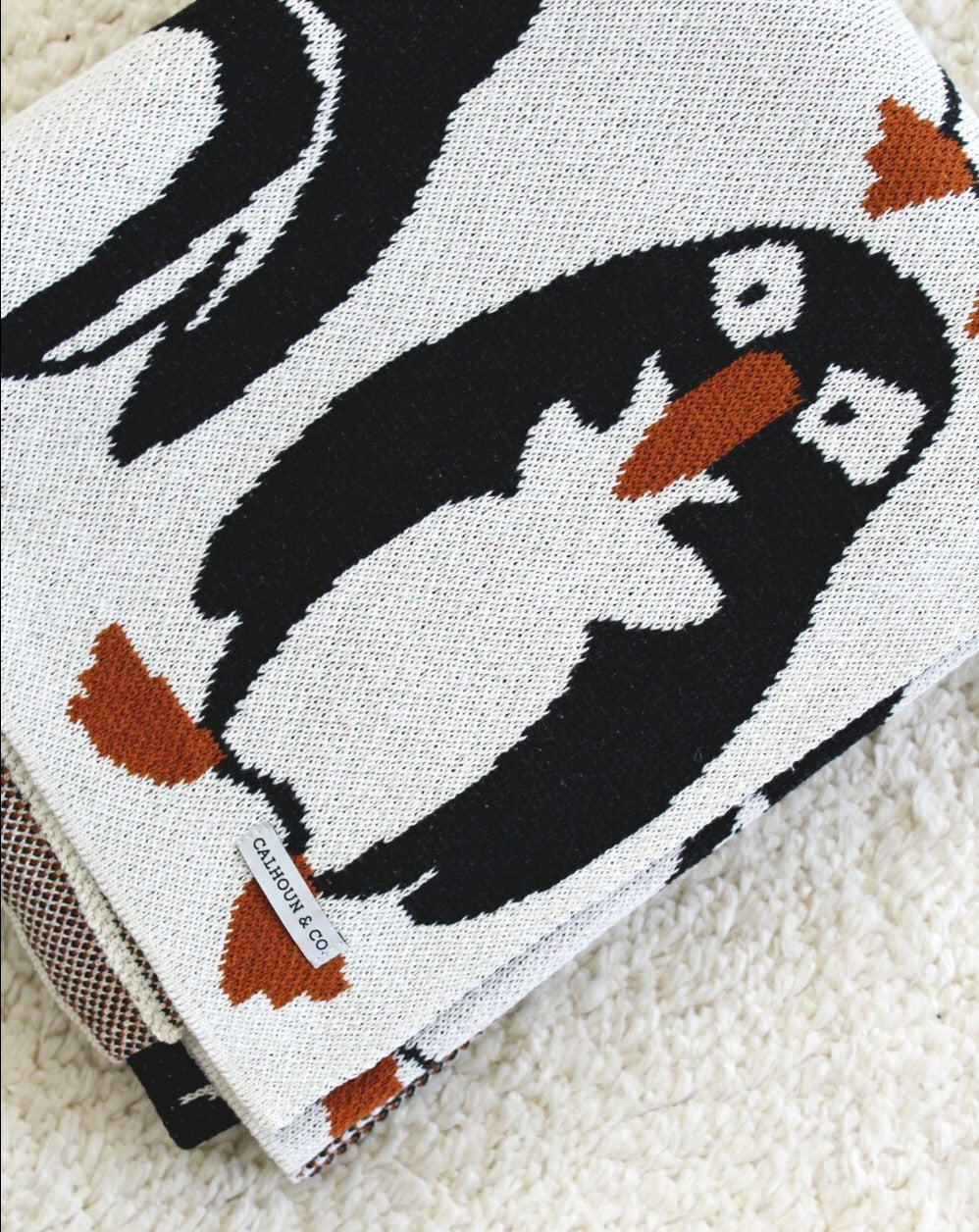 Penguin Party Throw Blanket