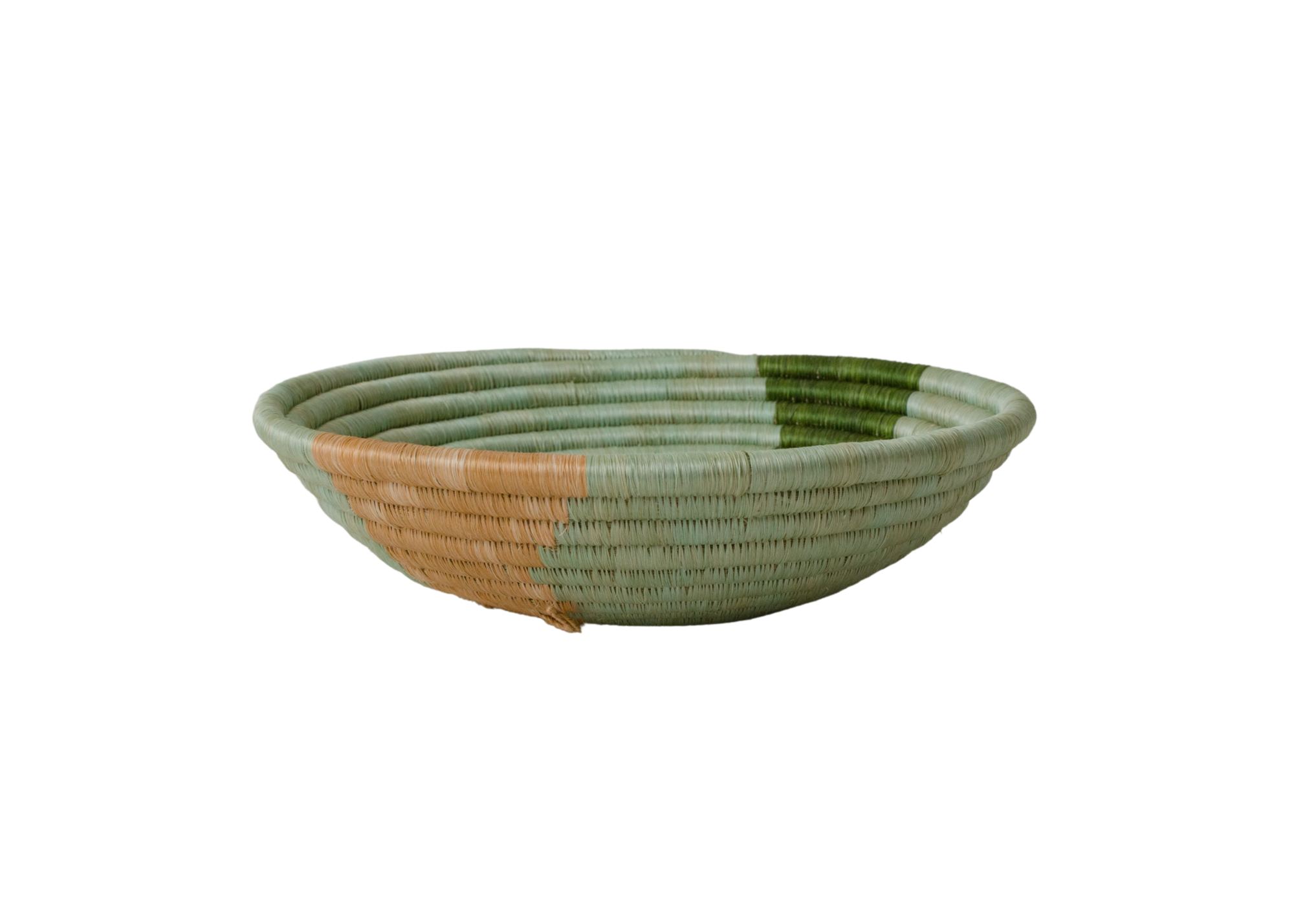 Apricot + Olive 10&quot; Striped Basket