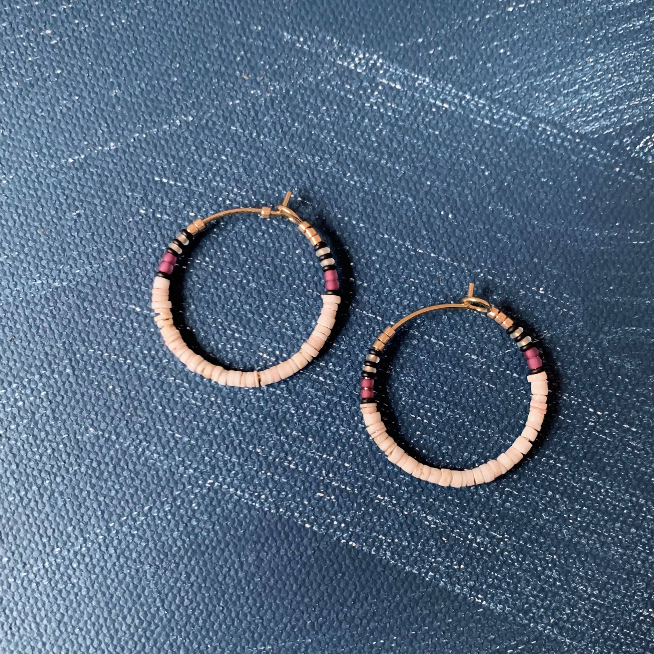 Midi Colorloop Earrings in Shell