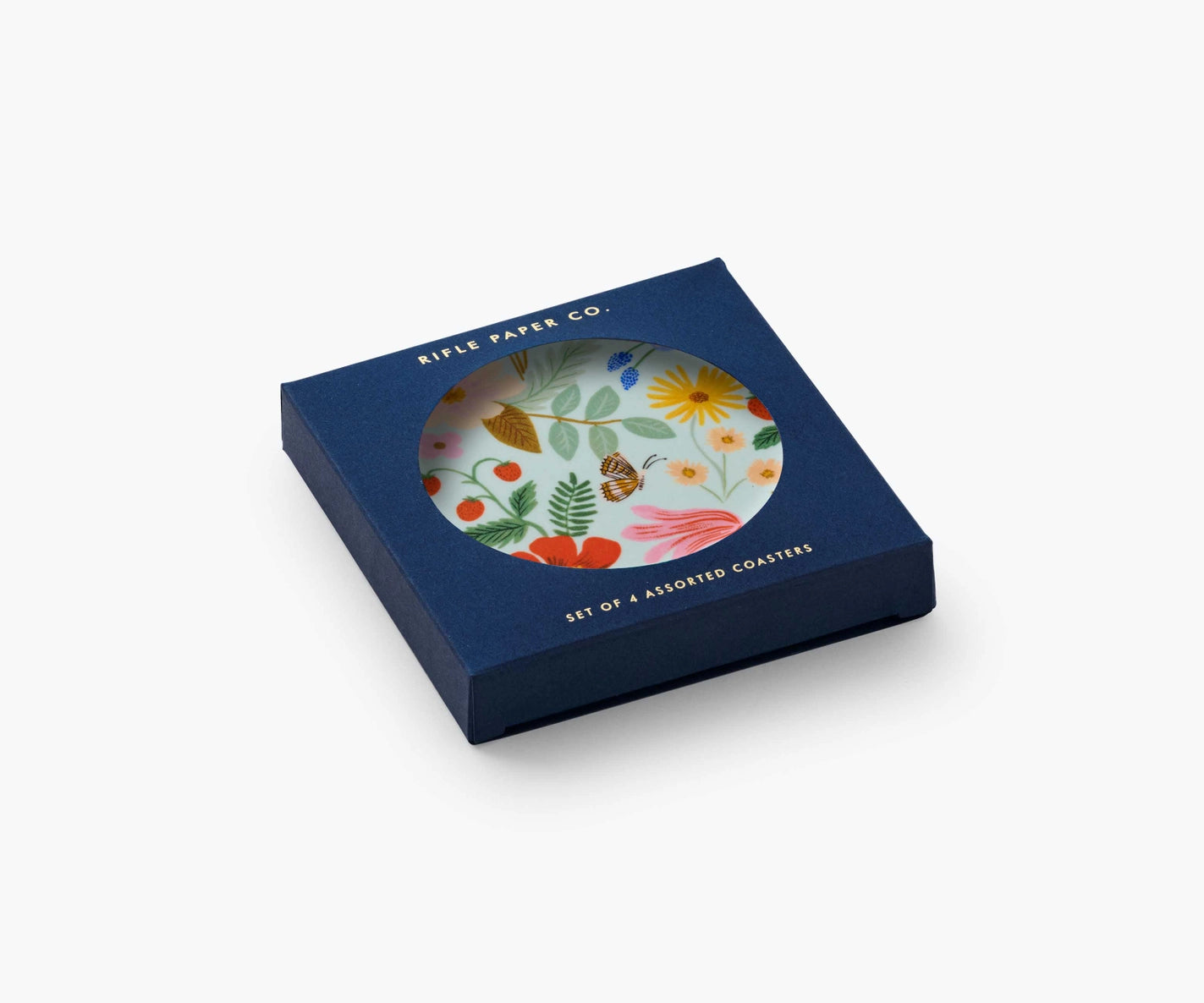 Strawberry Fields Plywood Coaster Set
