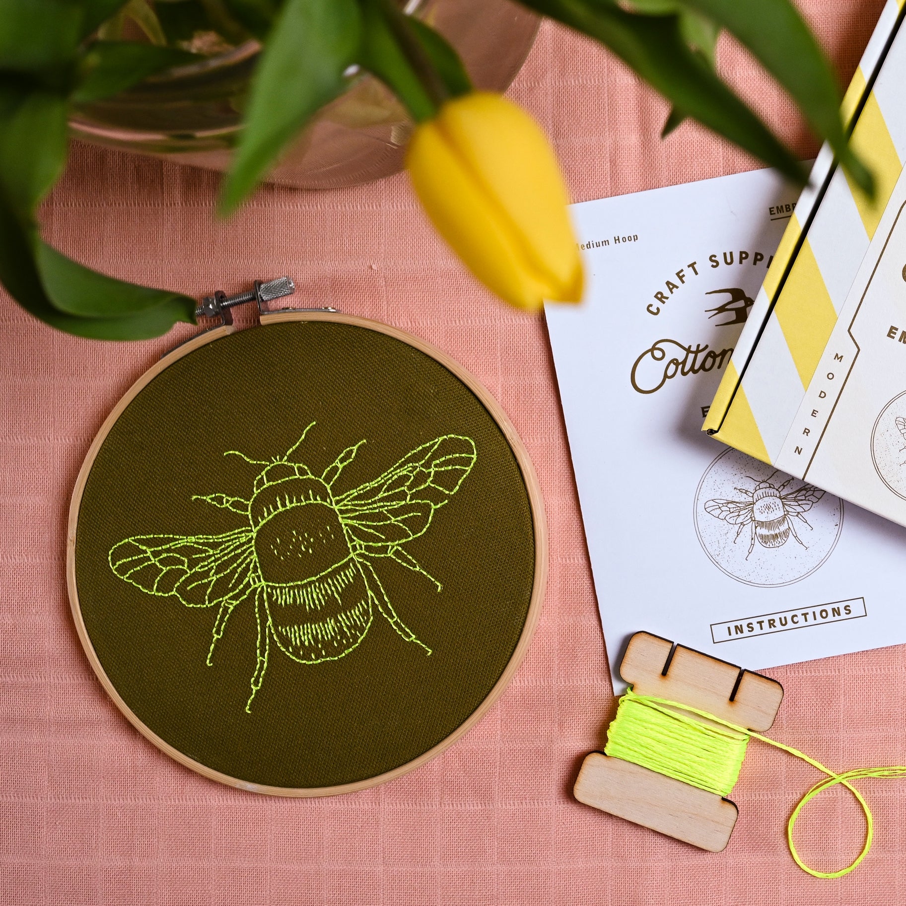 Bee Hoop Embroidery Kit