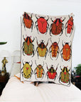 Beetle Party Throw Blanket