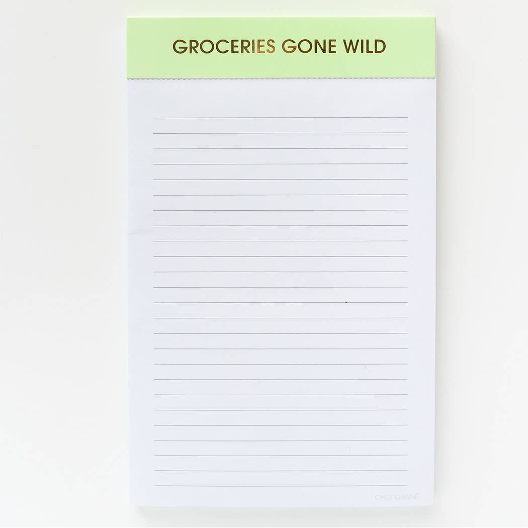 Groceries Gone Wild Notepad