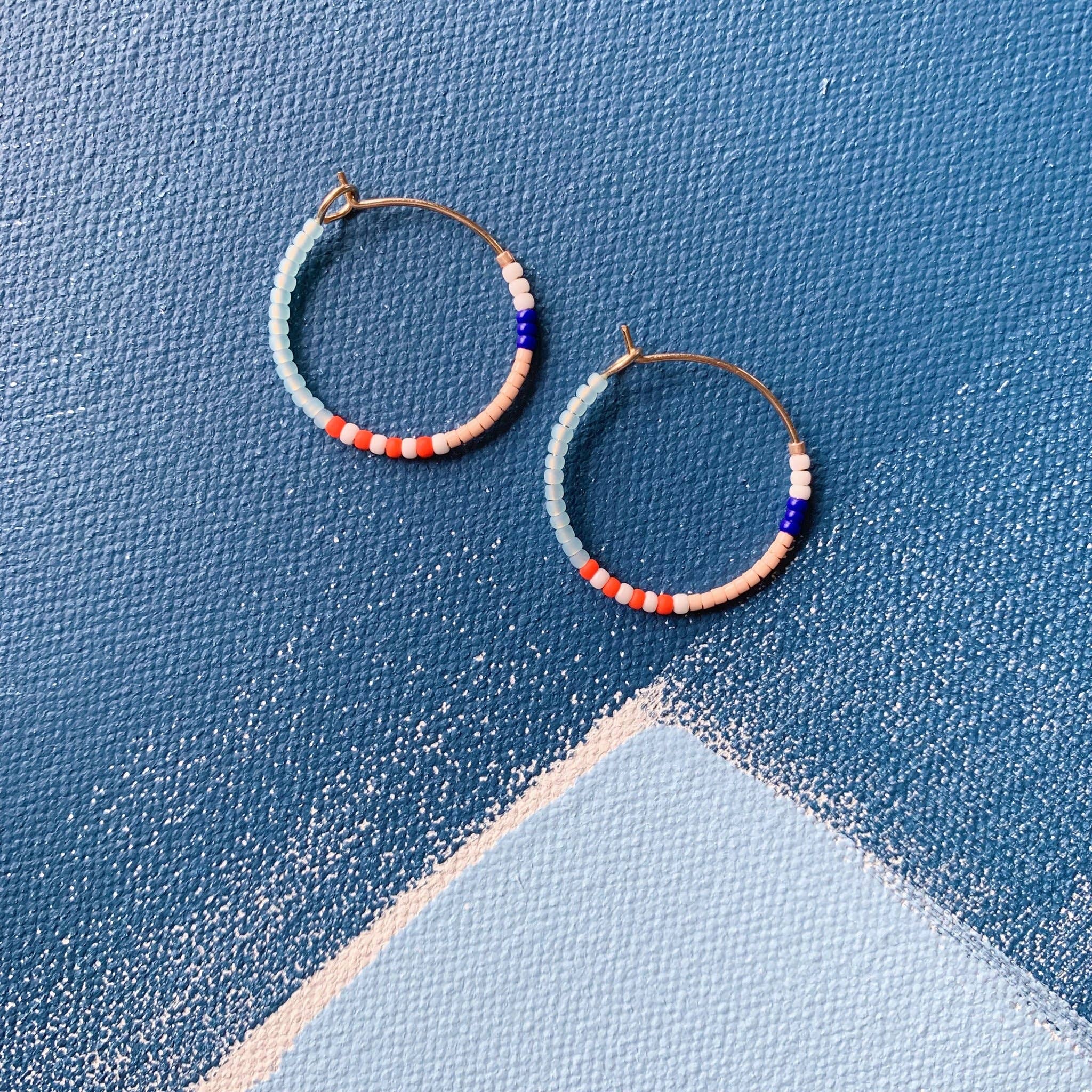 Midi Colorloop Earrings in Popcorn
