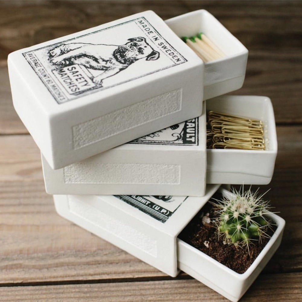 Vintage Ceramic Matchbox