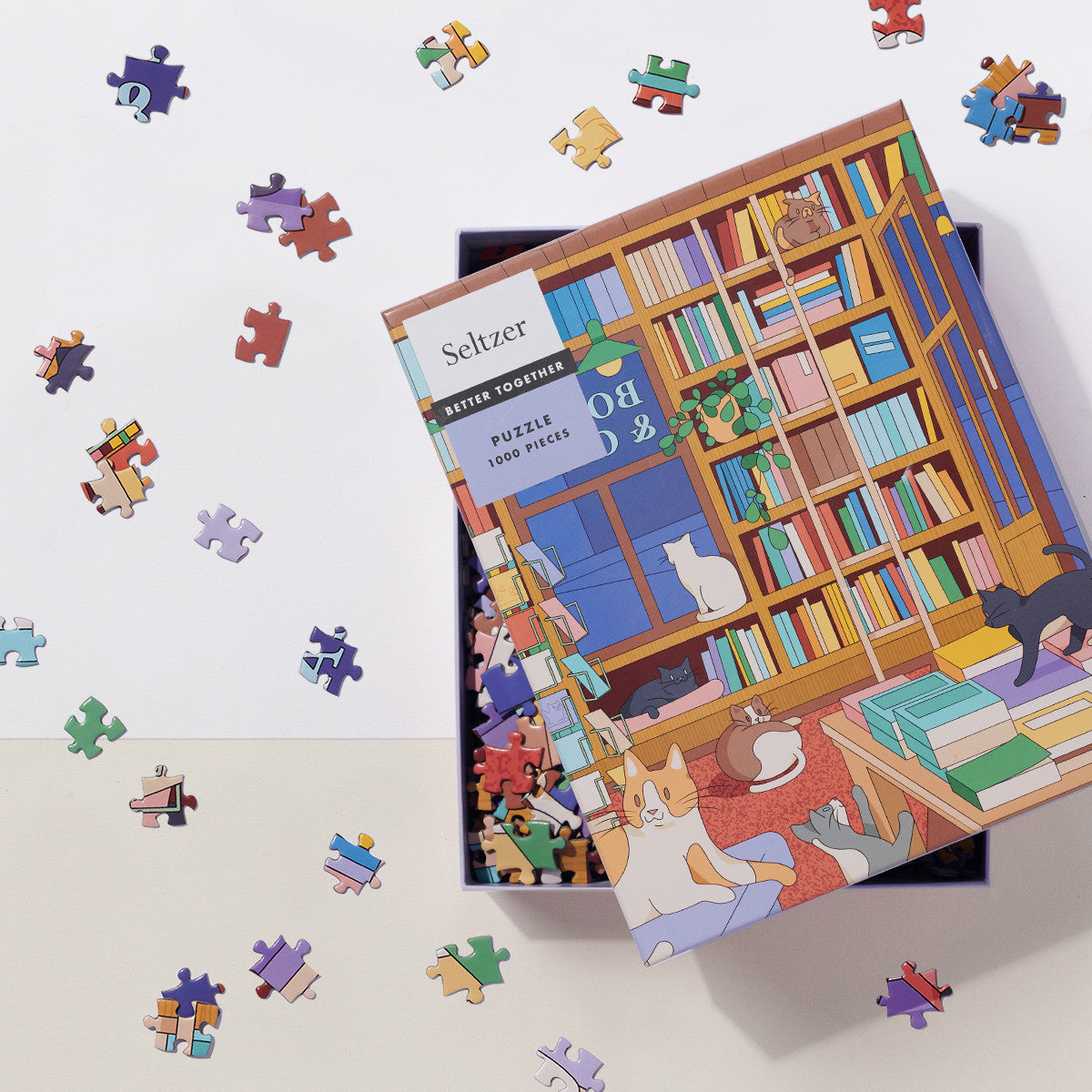 Cat Bookshop Puzzle
