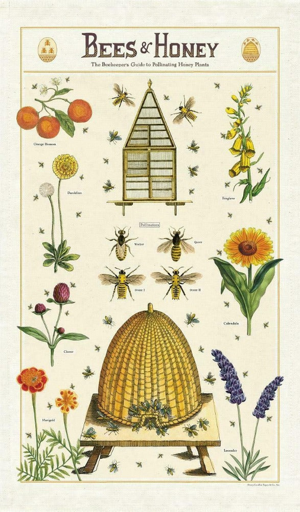 Bees &amp; Honey Tea Towel