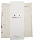 Cheese List Linen Towel