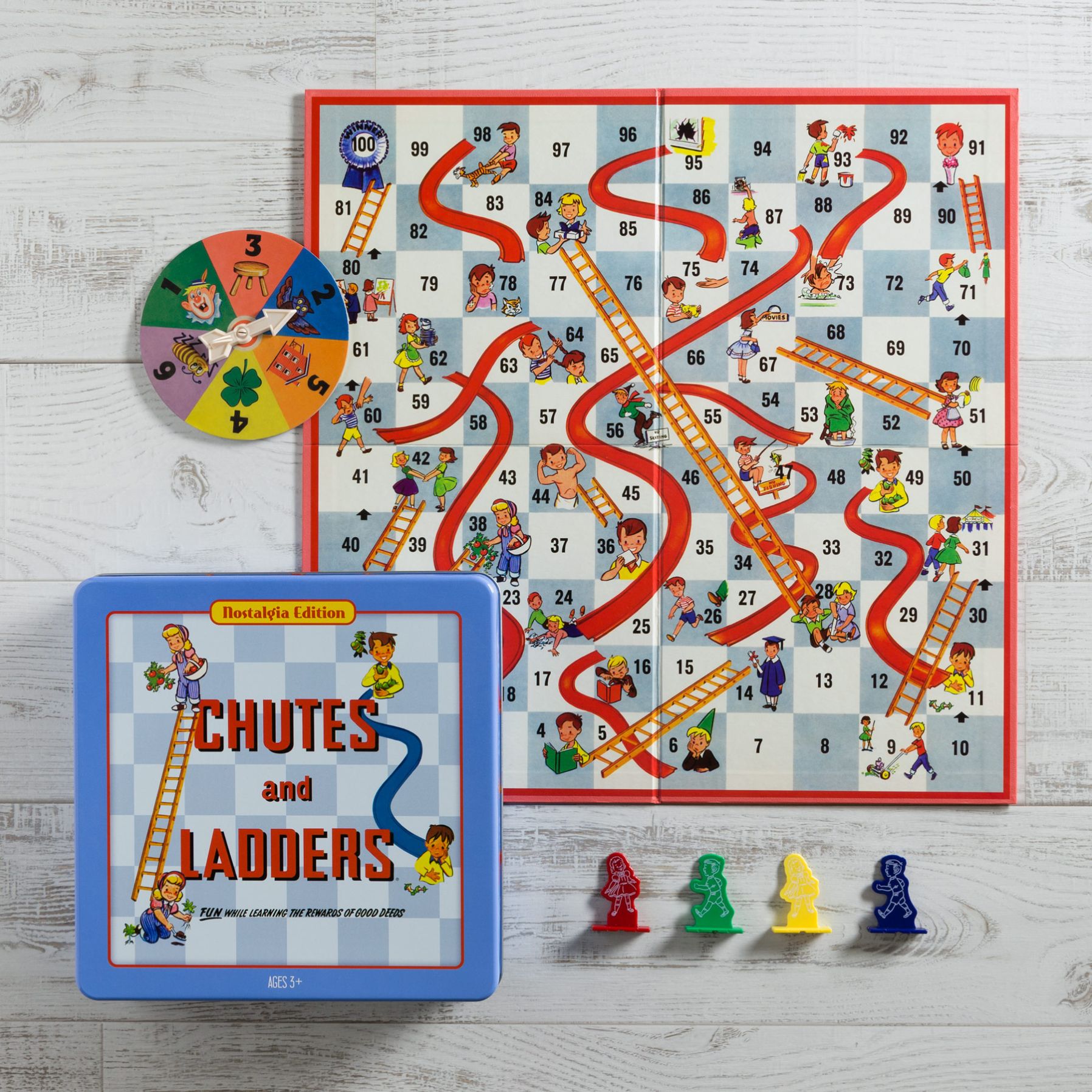 Chutes and Ladders Nostalgia Game Tin