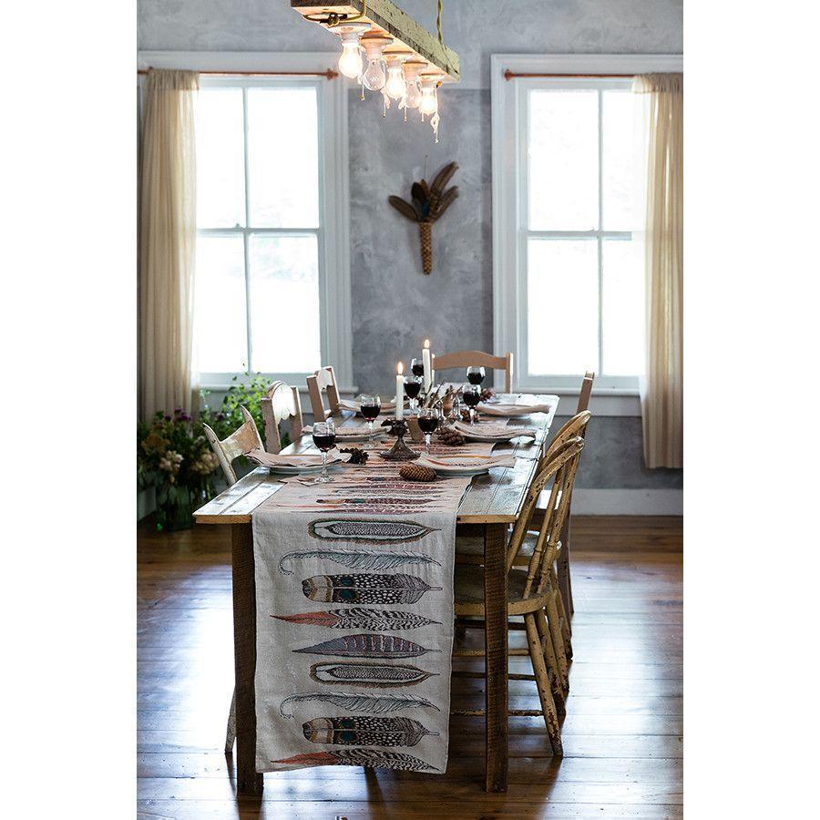 Feathers Table Runner