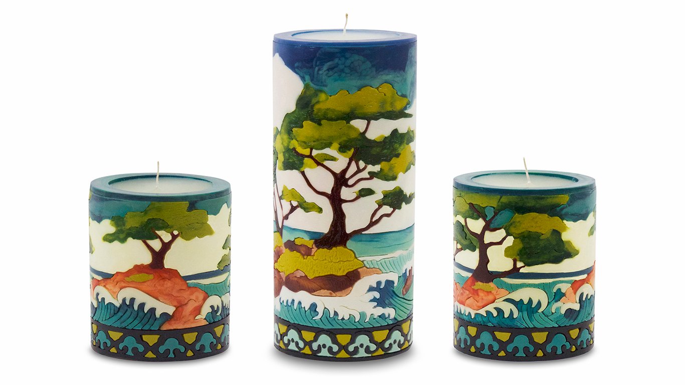 Cypress Illuminated Candle