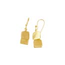 Double Tab- Vermeil Earrings