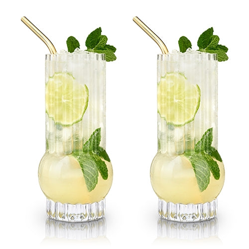 Deco Highball Glasses