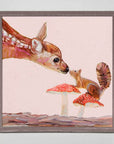Deer & Squirrel Pals Mini Canvas
