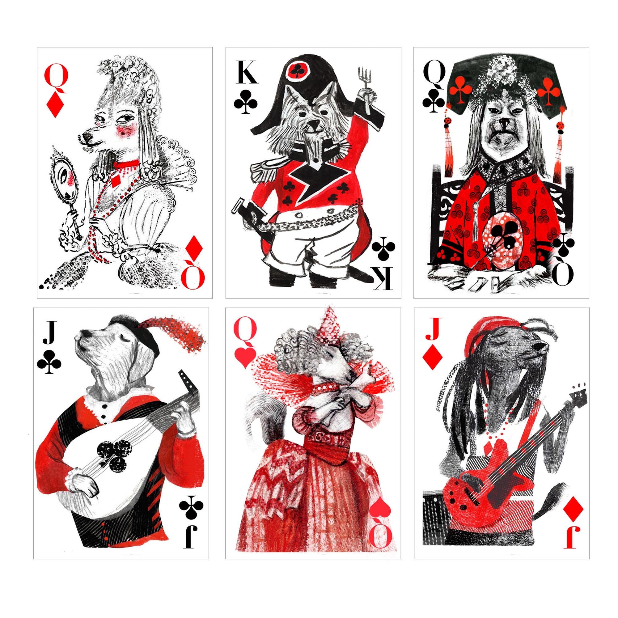 Pack of Dogs Playing Cards