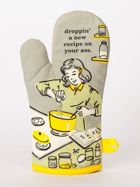 Droppin&#39; a Recipe Oven Mitt