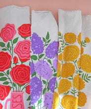 Edible Flowers Dish Towel Set