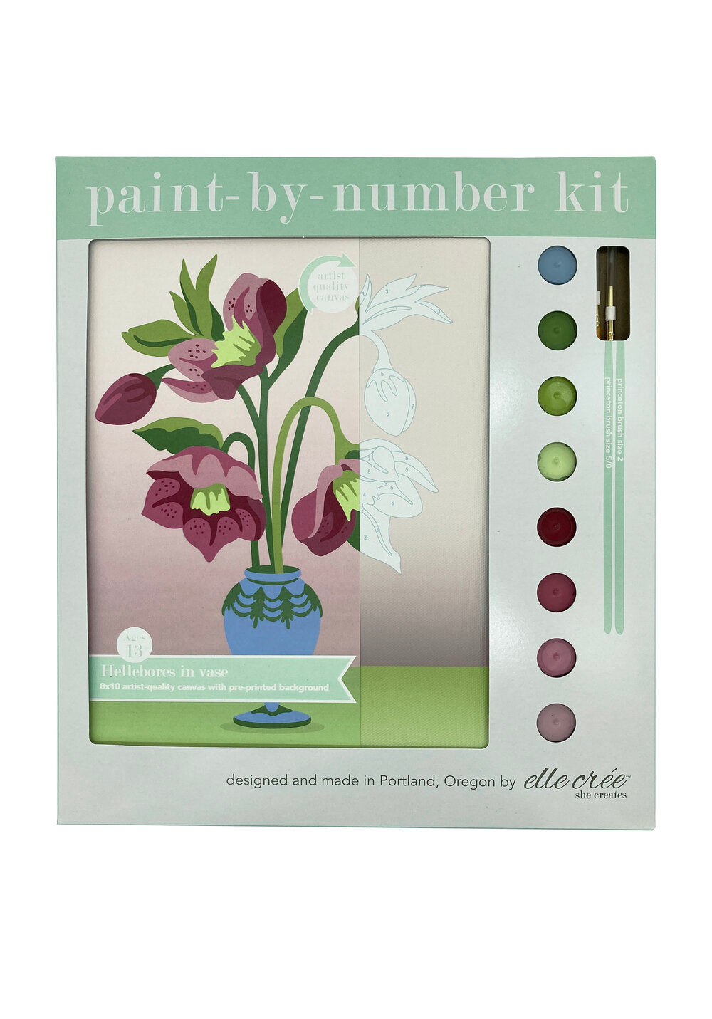 Hellebores Paint-by-Number