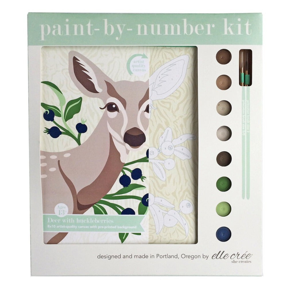 Deer &amp; Huckleberries Paint-by-Number