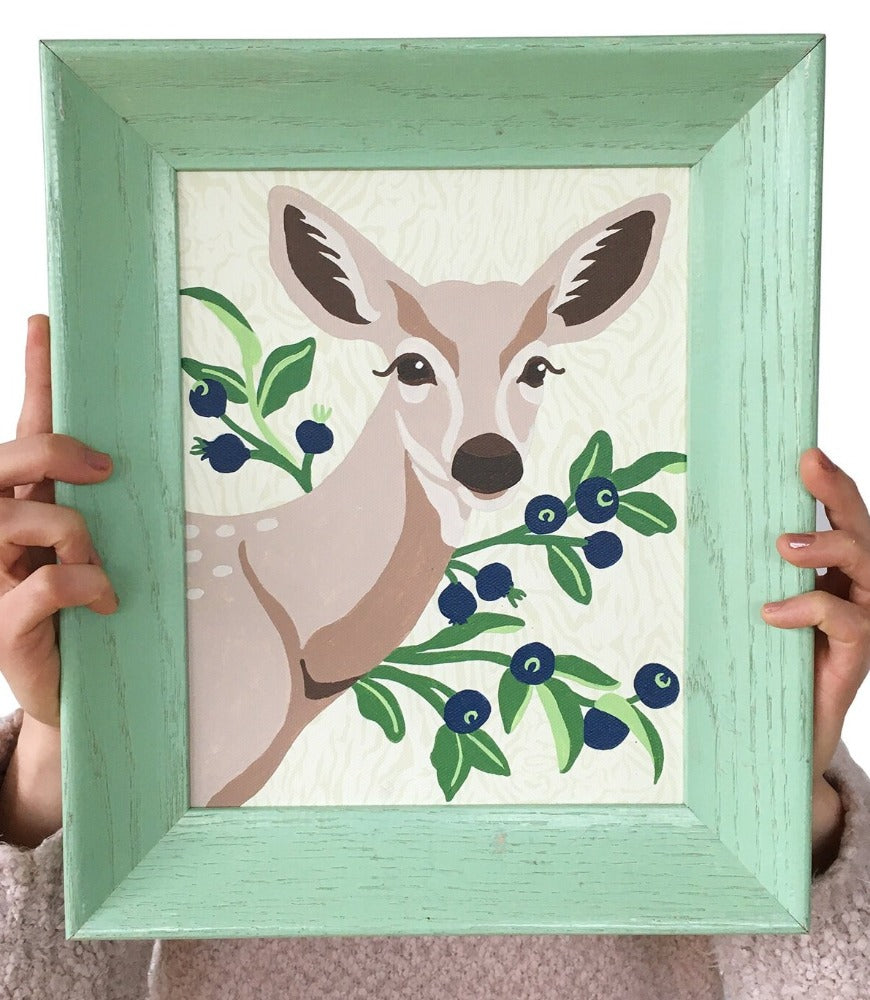 Deer &amp; Huckleberries Paint-by-Number