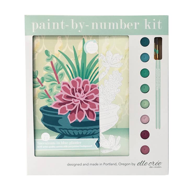 Succulents Paint-By-Number