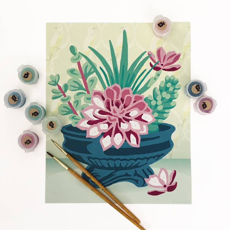 Succulents Paint-By-Number