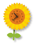 Sunflower Pendulum Clock